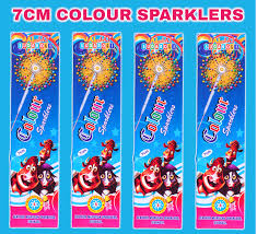7CM COLOUR SPARKLERS